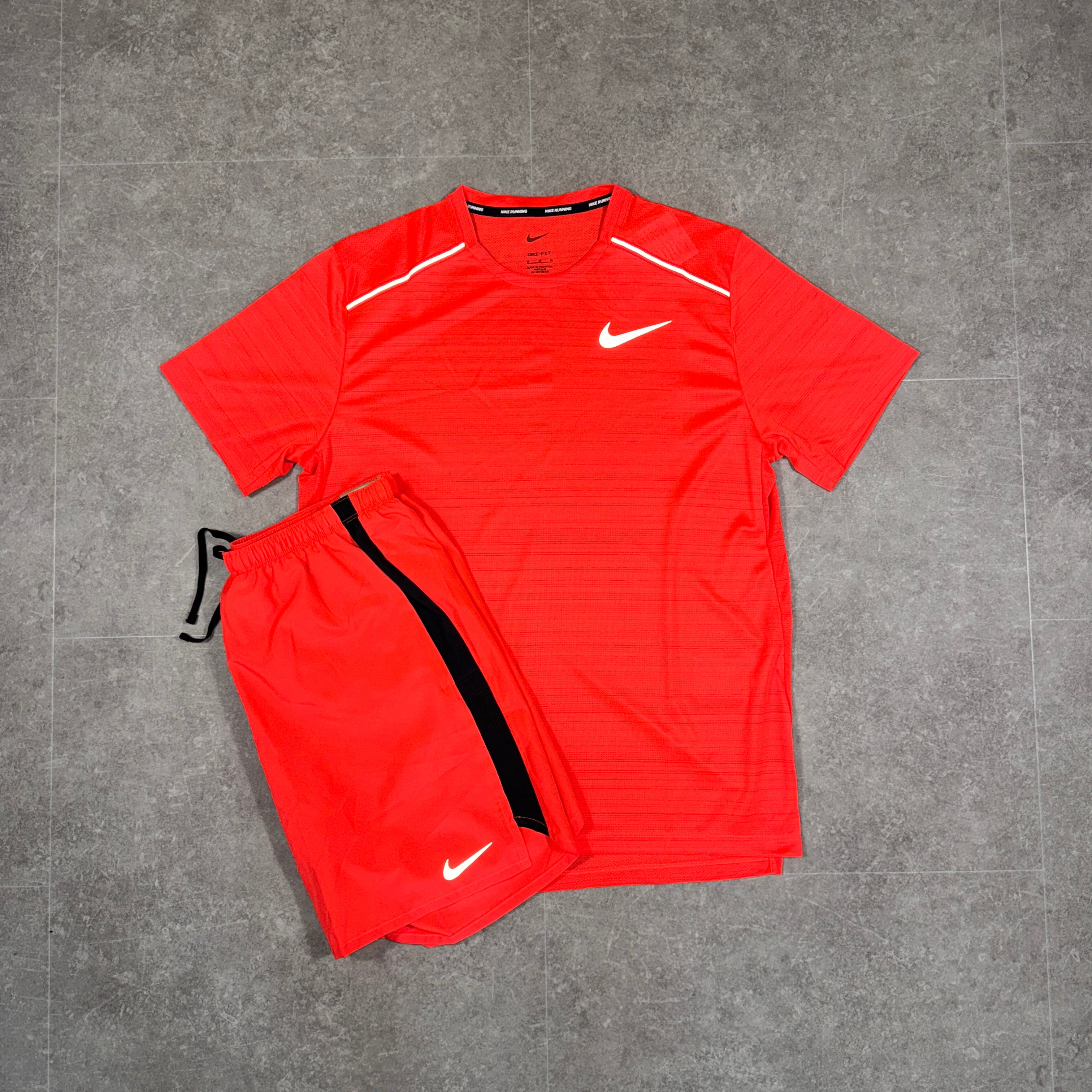 Nike Miler Crimson Red Set