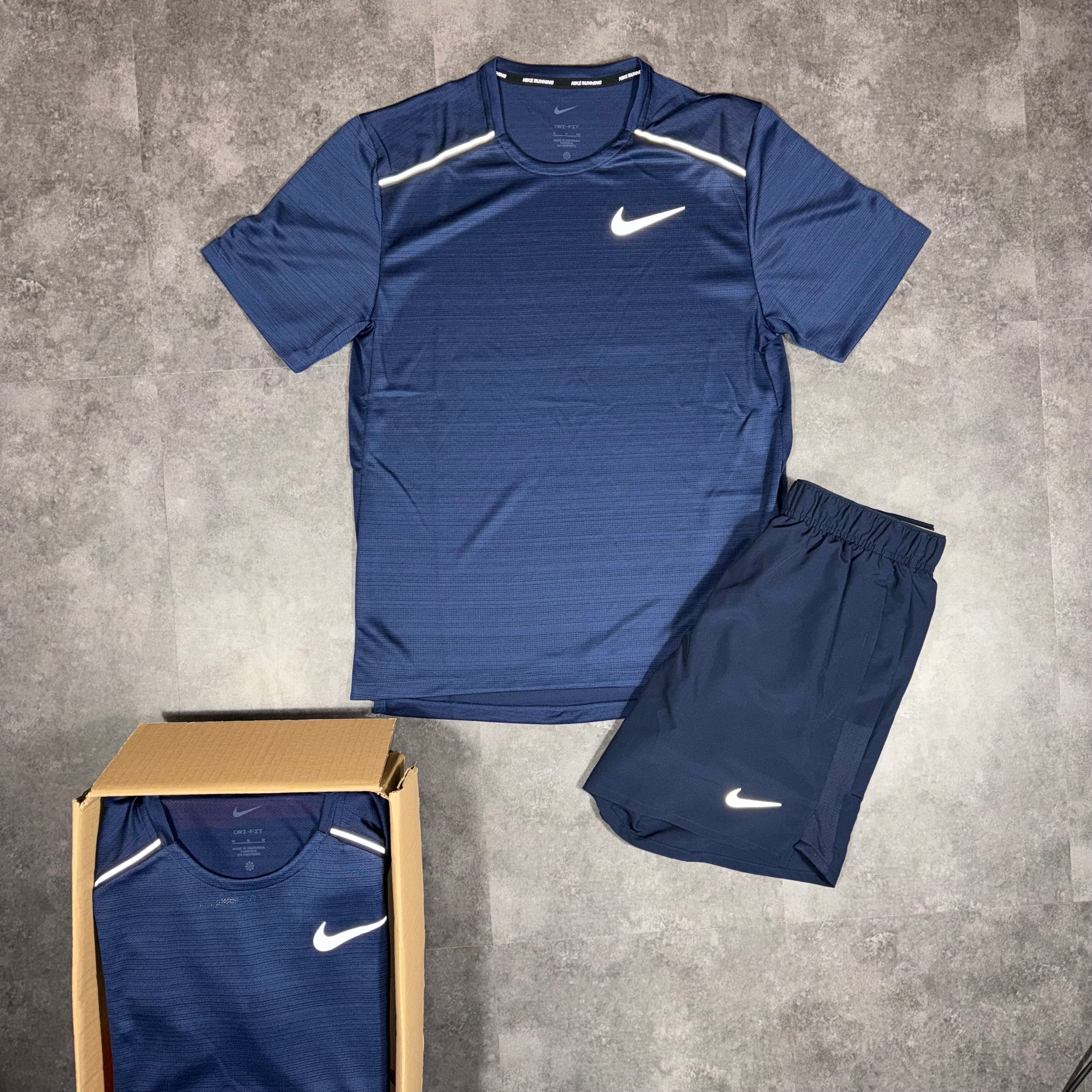 Nike Miler Set Navy Small