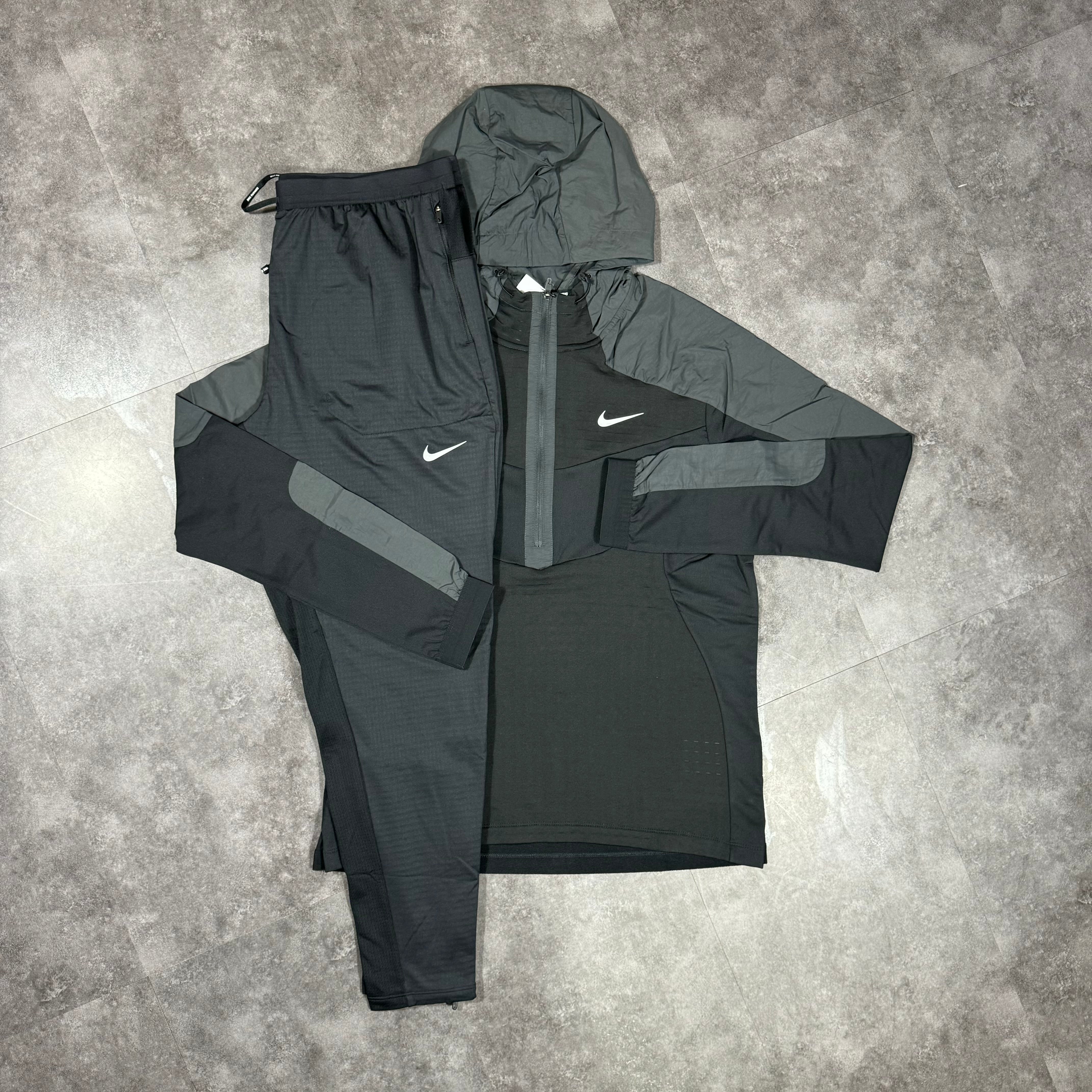 Nike Thermal Zip Tracksuit Black