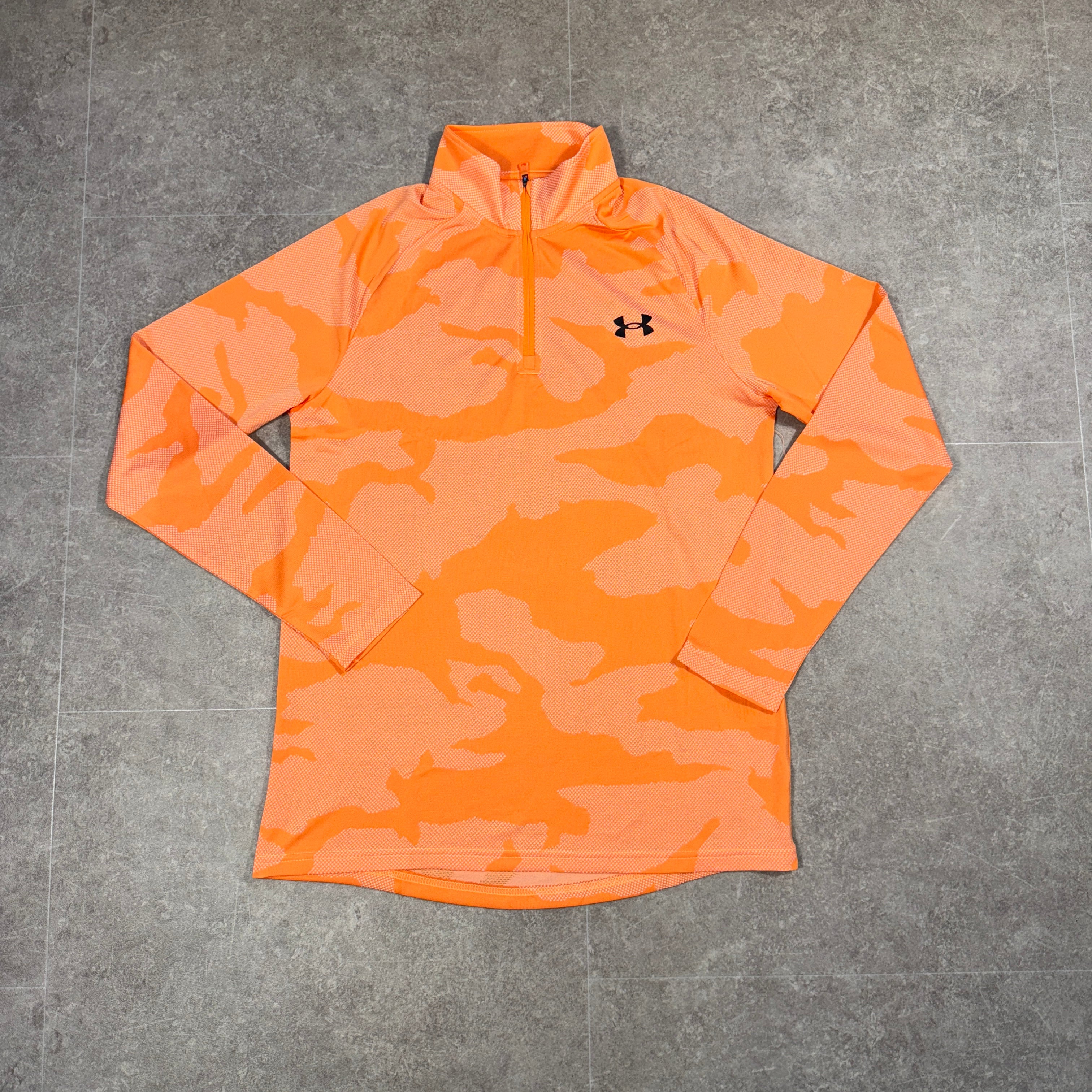 Orange Camo Under Armour Half Zip